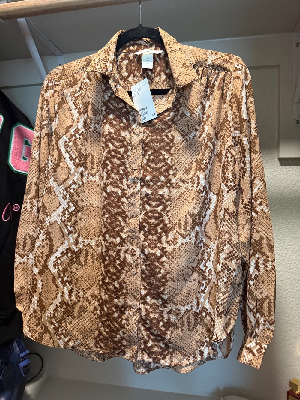H&M Snakeprint Blouse